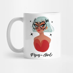 Pisces Girl Zodiac Sign Astrology Mug